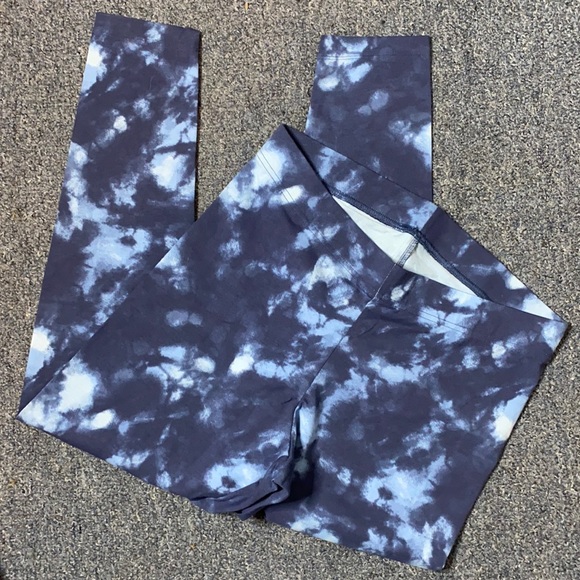 Old Navy Blue Tie Die Leggings - Picture 1 of 7